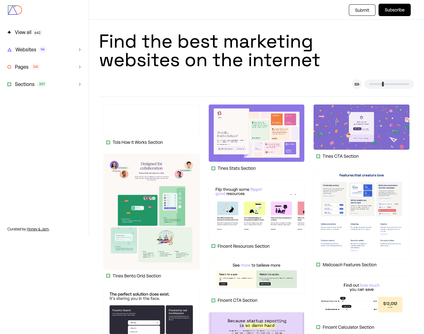 Awesome Marketing Websites screenshot