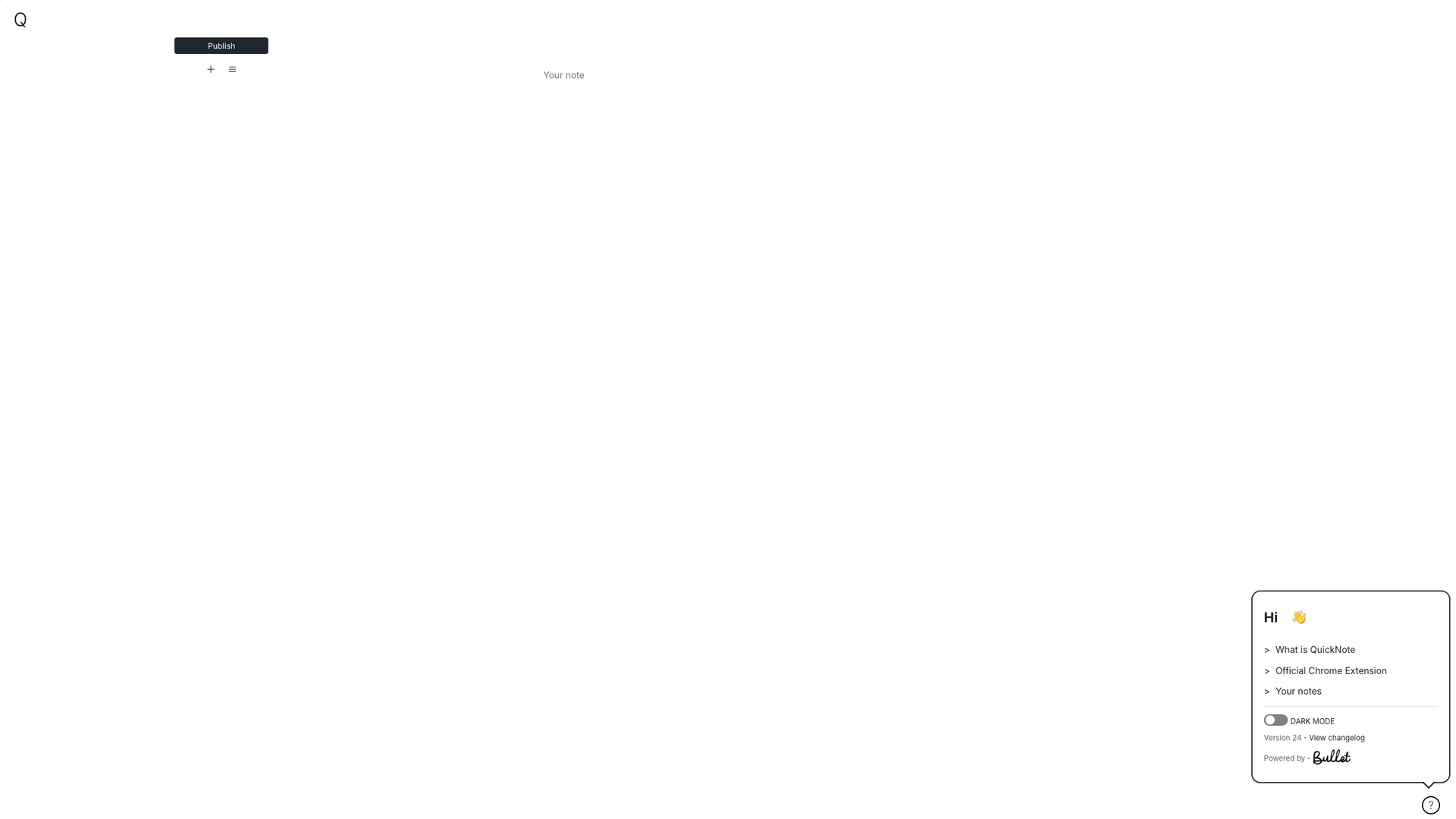 QuickNote screenshot