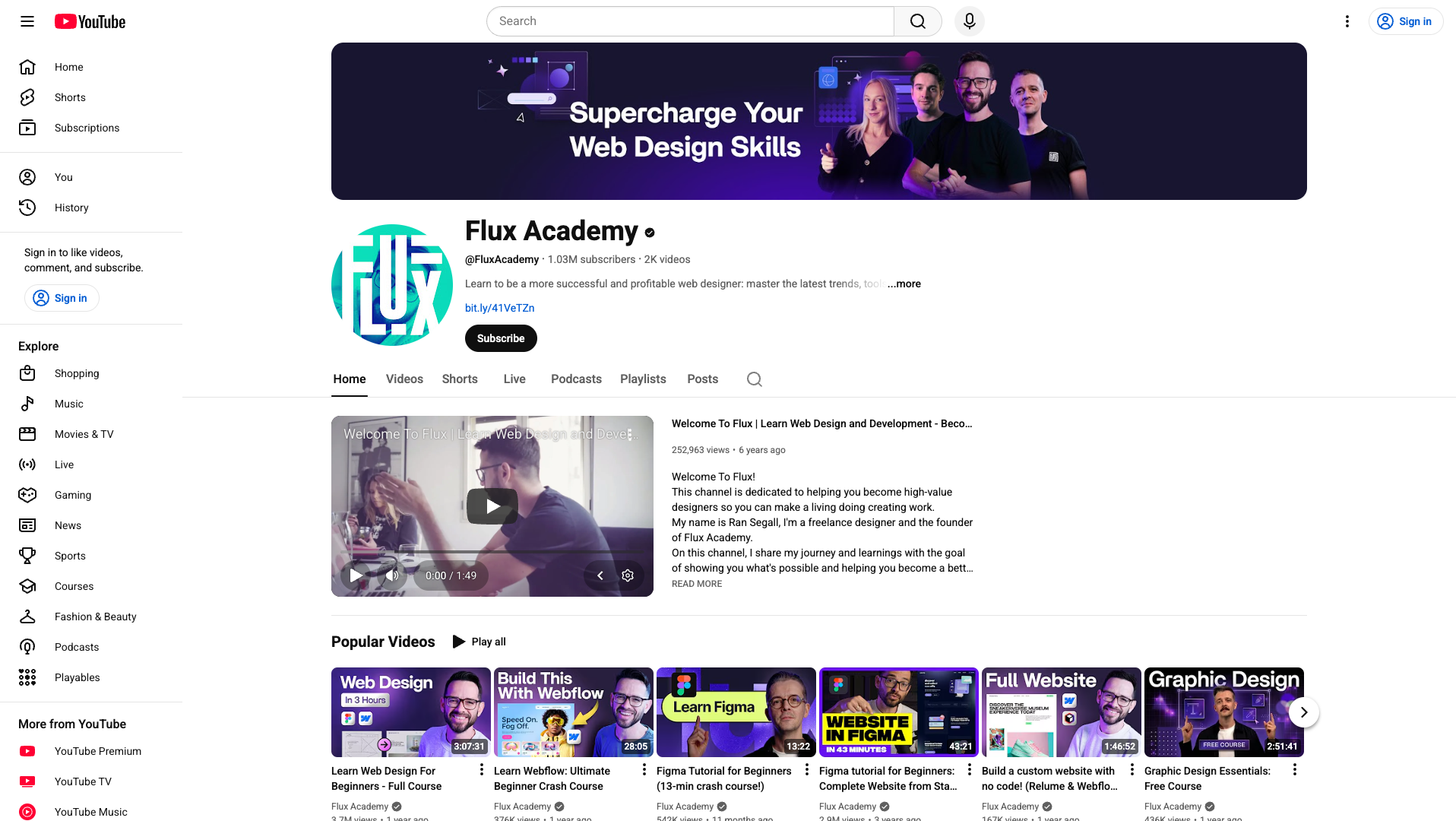 Flux Academy screenshot