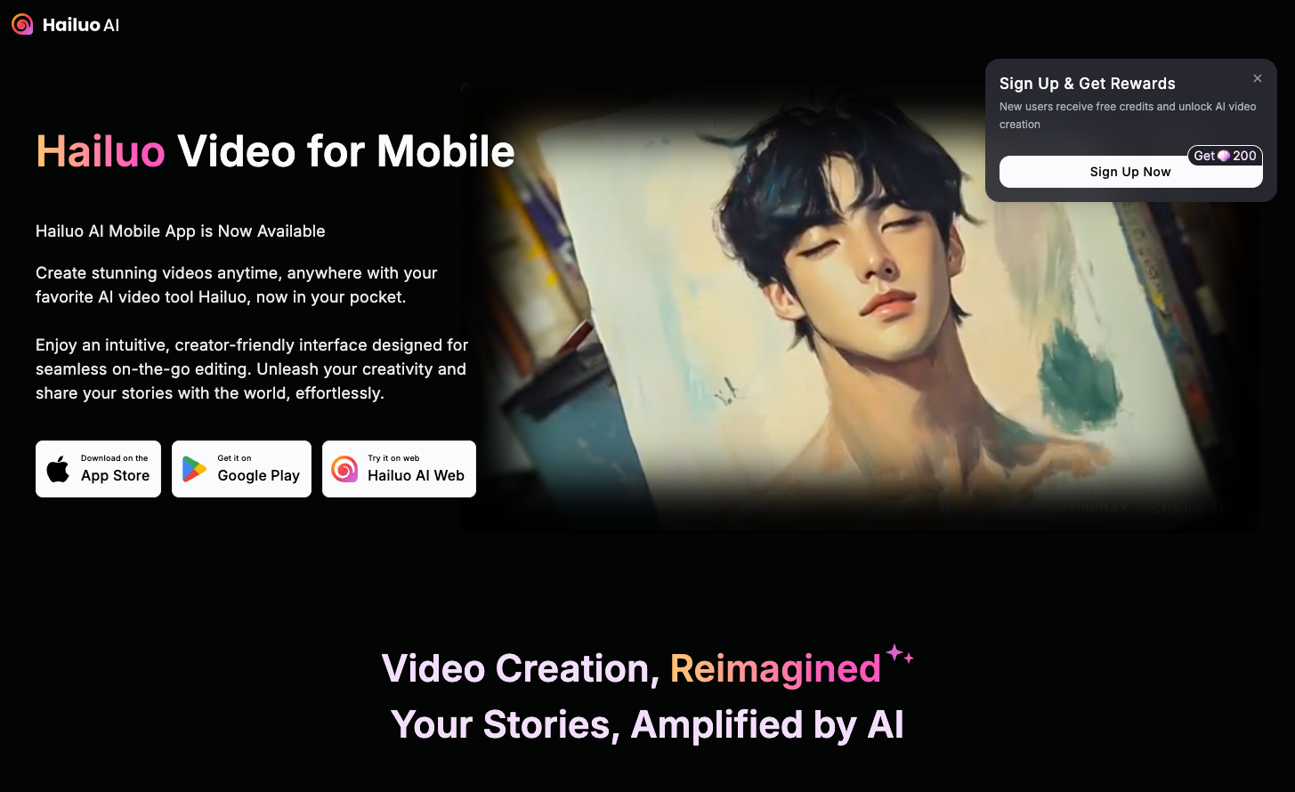 Hailuo AI Video screenshot