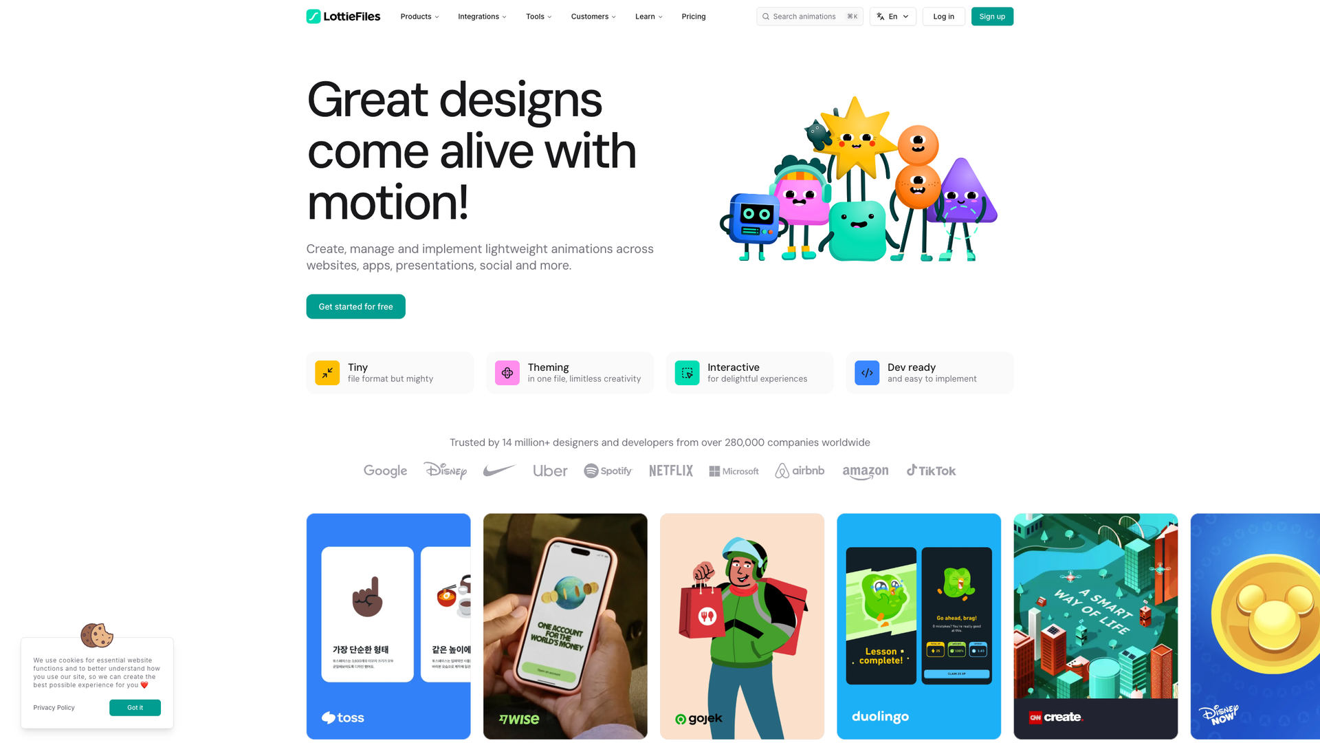 LottieFiles screenshot