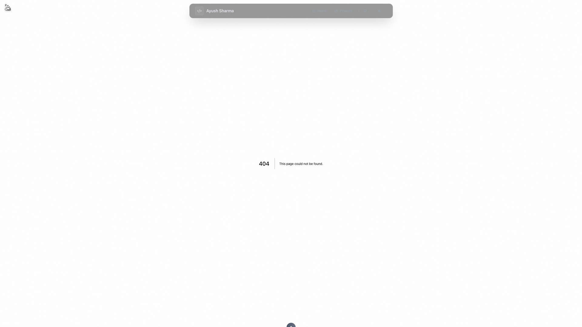 Ayush Sharma Portfolio screenshot