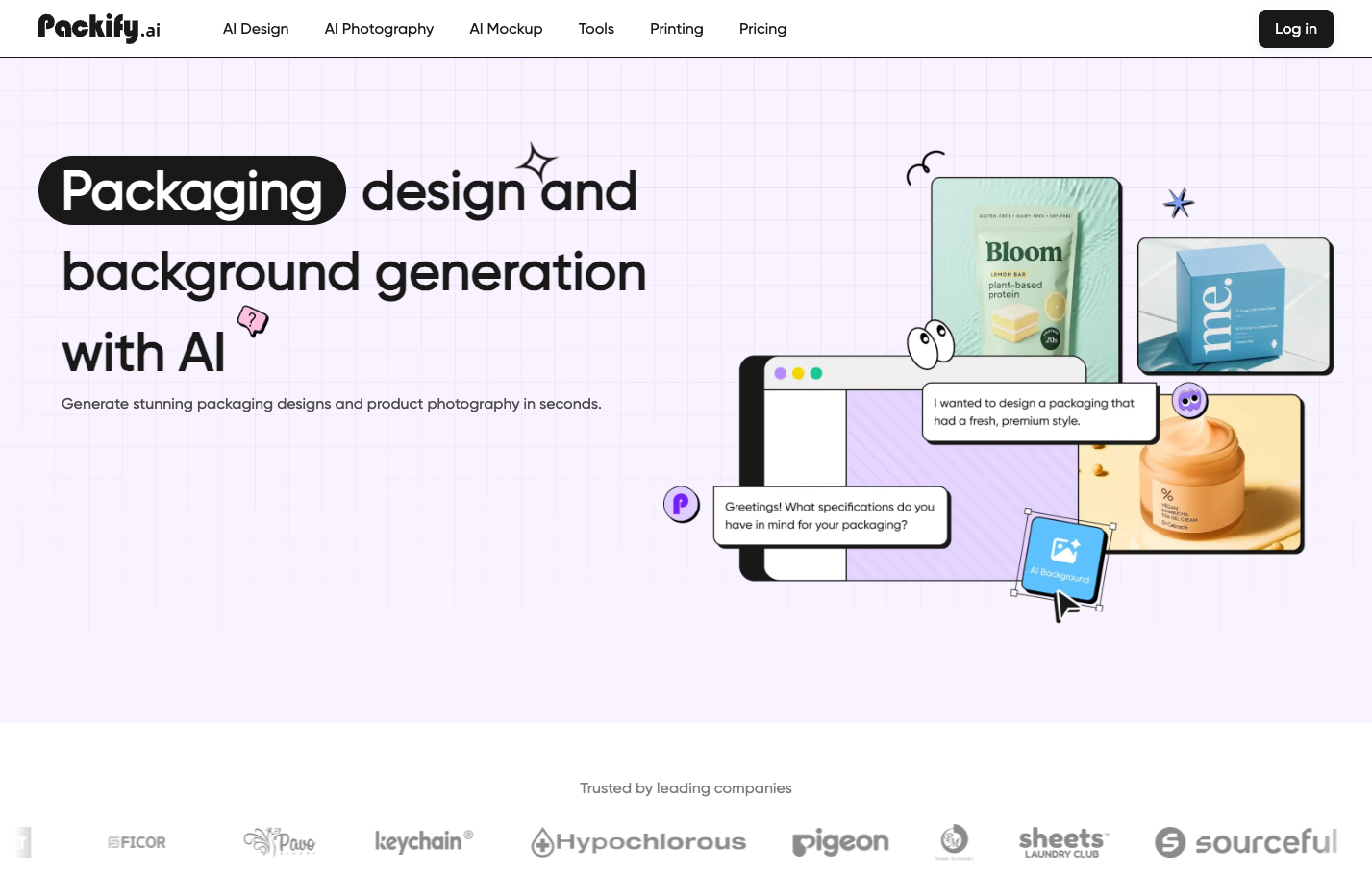 Packify AI Packaging Designer screenshot