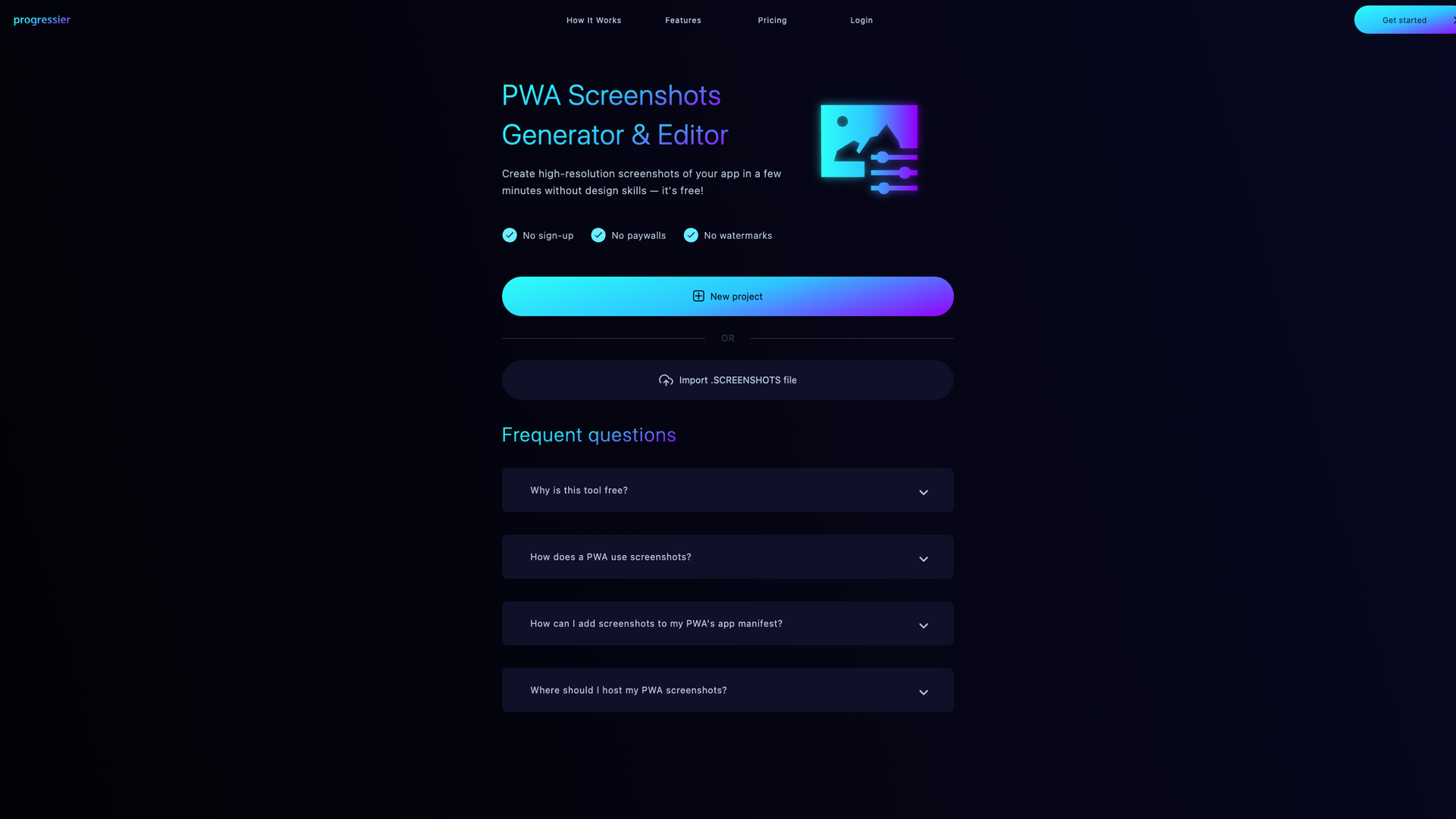 PWA Screenshots Generator screenshot