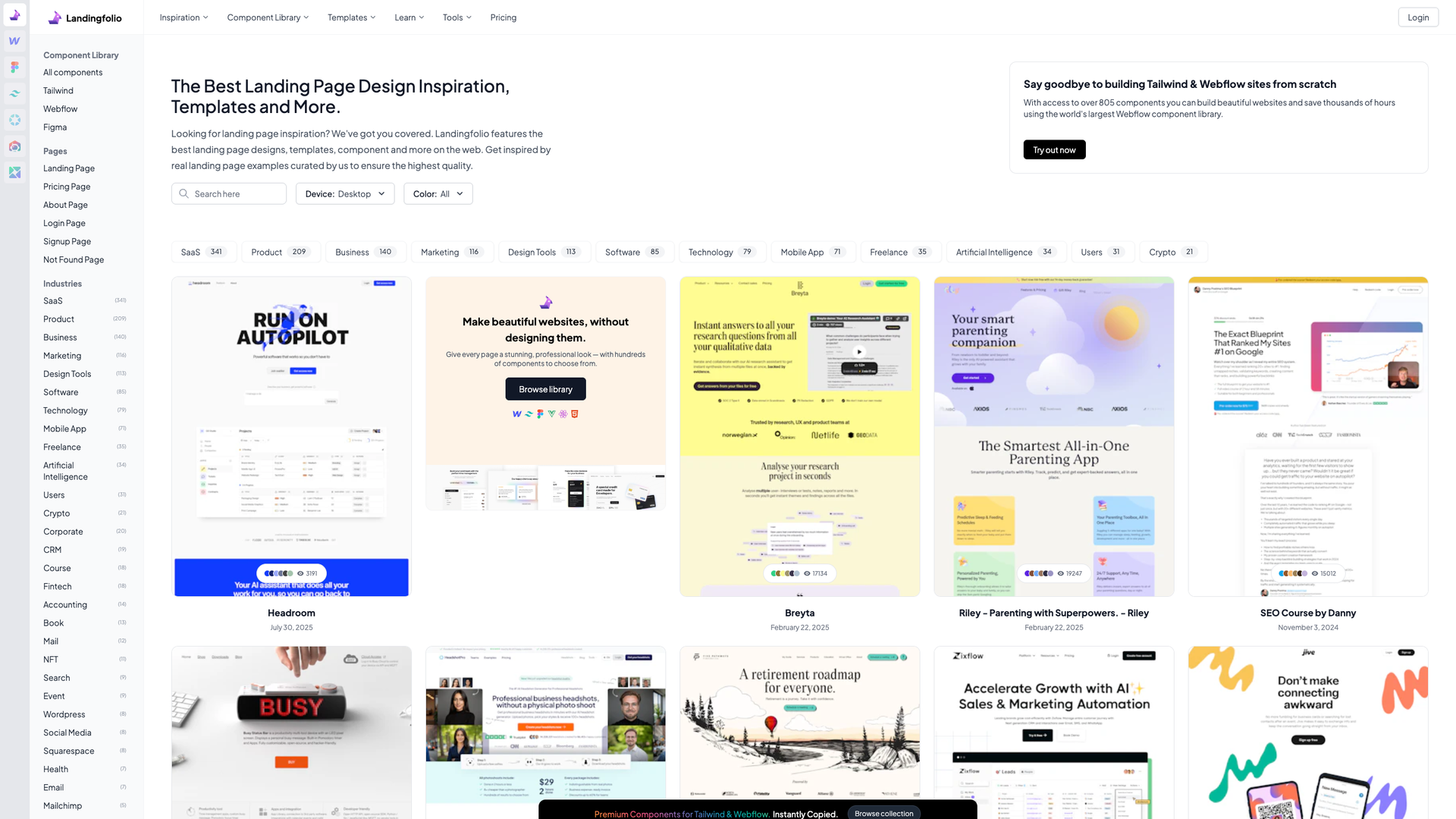 Landingfolio screenshot