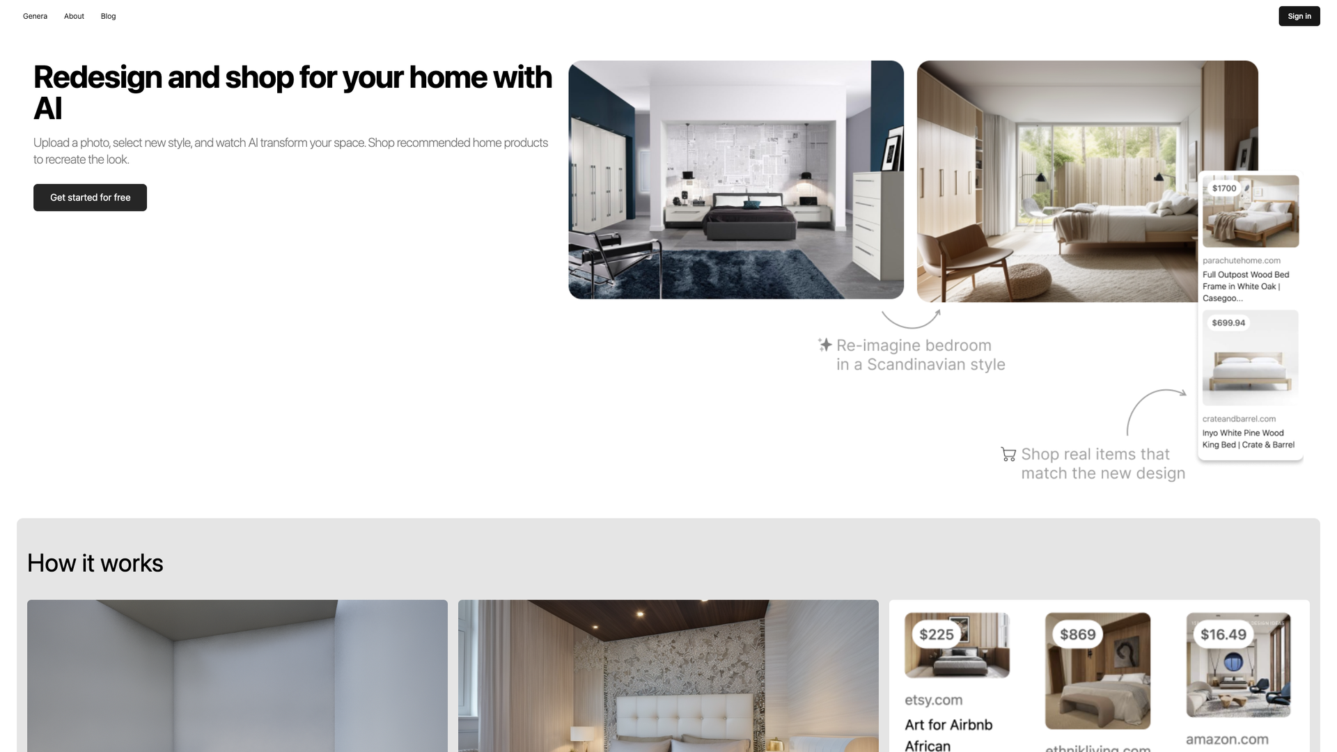 Genera AI Interior Designer screenshot