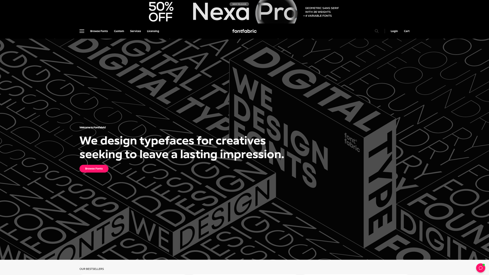 Fontfabric screenshot